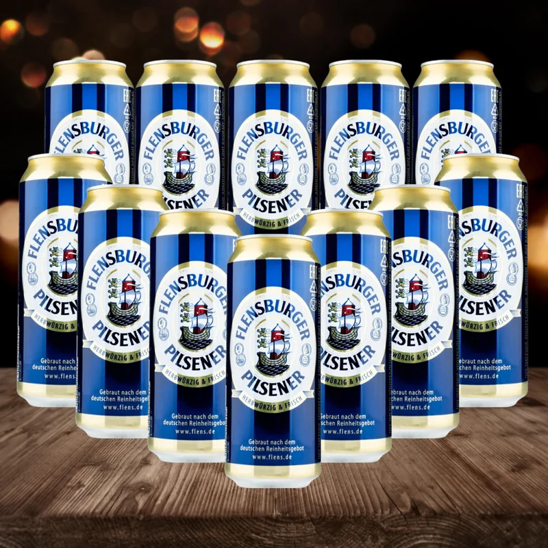 Flensburger Pilsener German Pils 500ml Cans (MultiPack) – 4.8% ABV – Bild 2