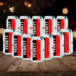 Vedett Belgian Extra Blond Beer 330ml Cans – 5.2% ABV (12 Pack)