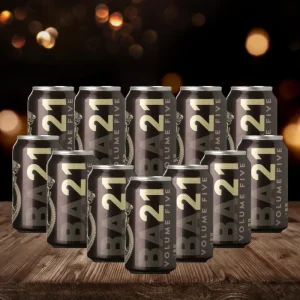 Oskar Blues BA21 Vol.5 American Bourbon Stout 355ml Cans – 13.30% ABV (12 Pack)