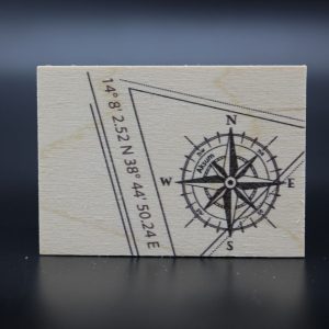 Holzmagnet „Aksum“ – Koordninaten
