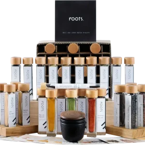 roots Gewürzbox (26 verschiedene Gewürze)