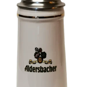 Keramik Krug „Minister“ mit Zinndeckel und Gravur